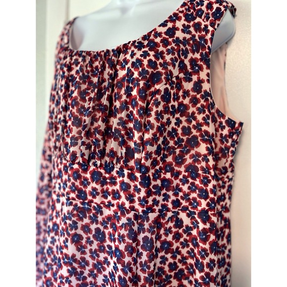 Dress CB Established 1962 Dress Plus Sz 20 Sleeveless Long Multi Color Floral - Picture 15 of 16